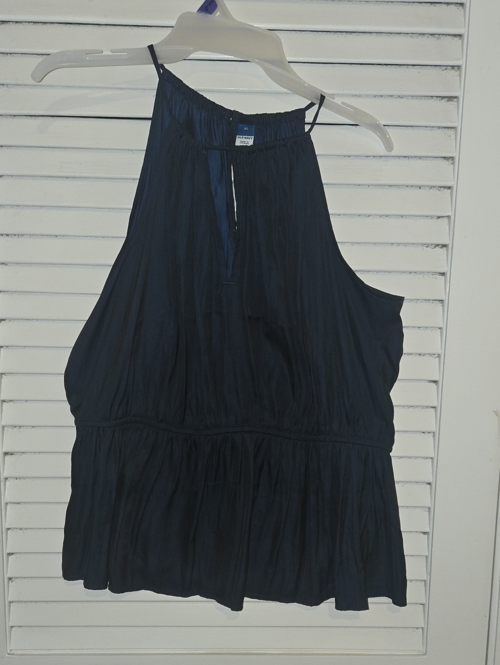 NWOT Old Navy Dark Navy Halter Blouse sz XL